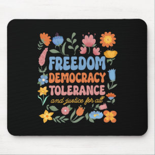 Tapis De Souris Liberté Démocratie Tolérance Justice Toutes les rè