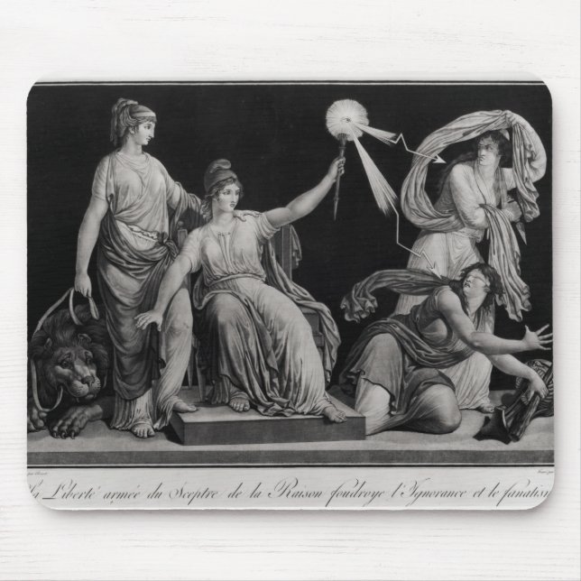 Tapis De Souris Liberté, frappant en bas de l'ignorance et du (Devant)