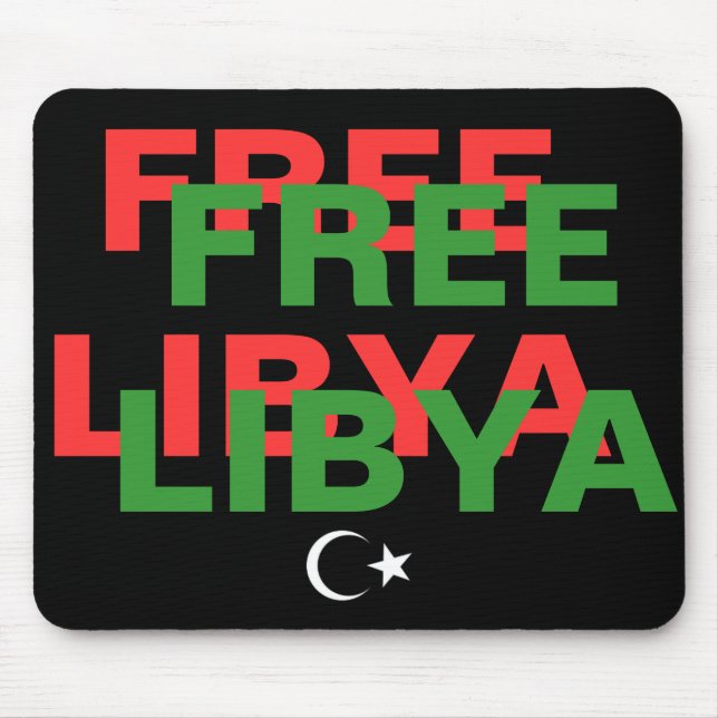 TAPIS DE SOURIS LIBYE LIBRE (Devant)