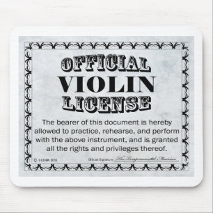 Tapis De Souris Licence de violon