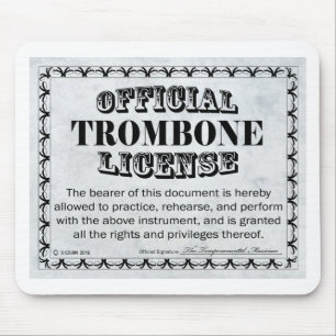 Tapis De Souris Licence Trombone