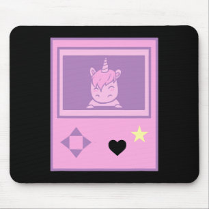 Tapis De Souris Licorne de jeu kawaii pastel de style manga fille