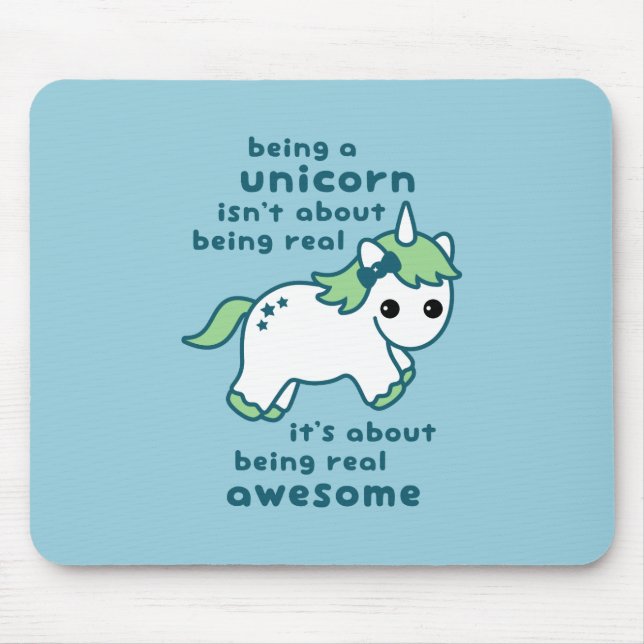 Tapis De Souris Licorne impressionnante (Devant)