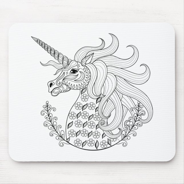Tapis De Souris Licorne inspirée (Devant)
