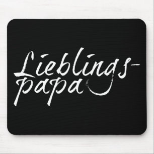 Tapis De Souris Lieblingspapa - weißer Schriftzug 0001