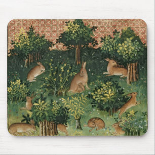 Tapis De Souris Lièvres dans un bois
