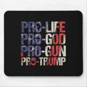 Tapis De Souris Life God Gun Trump Usa réélit Donald Trump 2020