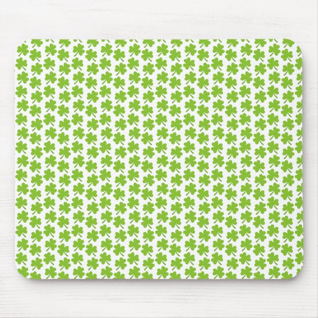 Tapis De Souris Light Shamrocks White (Devant)