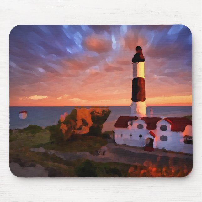 Tapis De Souris lighthouse sunrise mousepad (Devant)