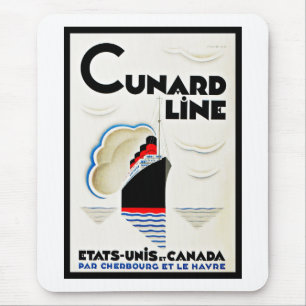 Tapis De Souris Ligne de Cunard d'art déco