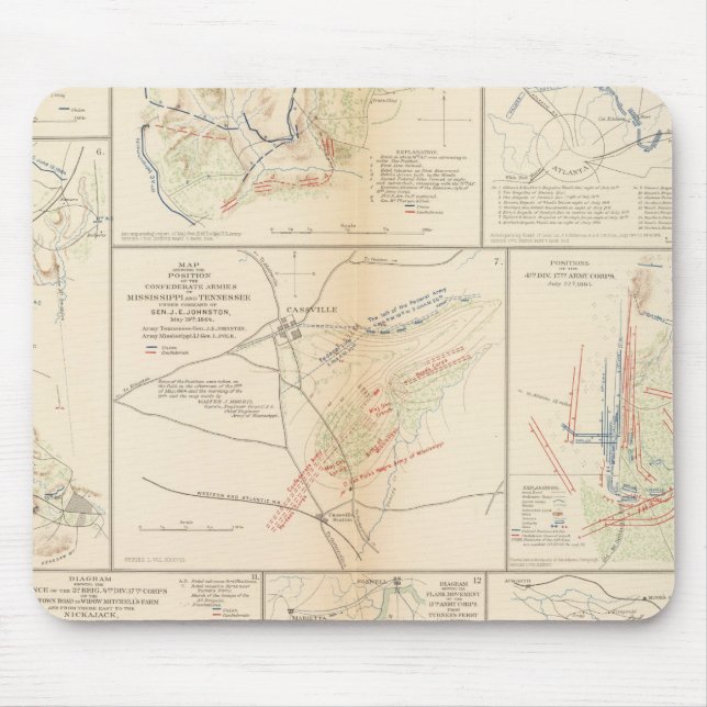 Tapis De Souris Ligne de marche, 16e AC (Devant)