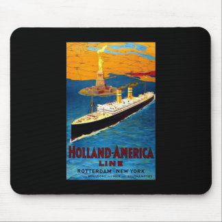 Tapis De Souris Ligne Rotterdam New York de la Hollande Amérique