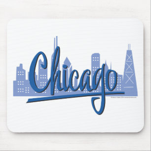 Tapis De Souris Ligne Skyline de Chicago Windy City