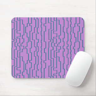 Tapis De Souris Lignes de circuits turquoises