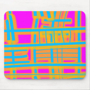 Tapis De Souris "Lignes de communication" Abstraites