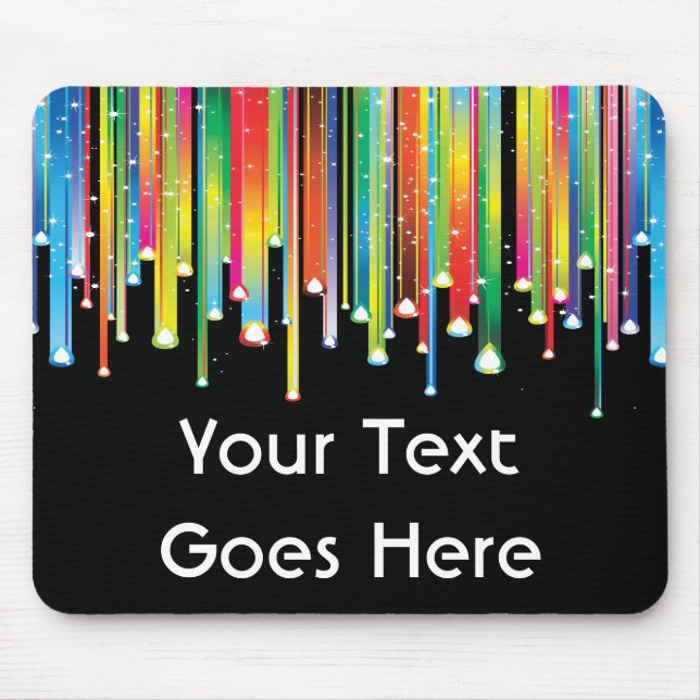 Tapis De Souris Lignes d'égoutture de peinture Mousepad (Devant)