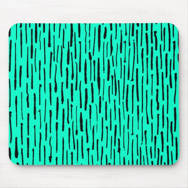 Tapis De Souris Lignes encrées - Turquoise (Devant)