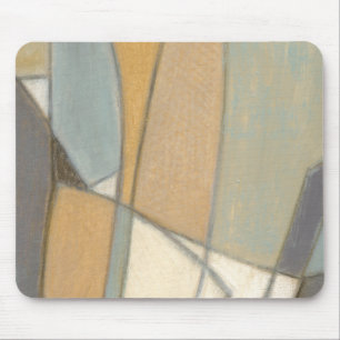 Tapis De Souris Lignes incurvées et tons assourdis de la terre