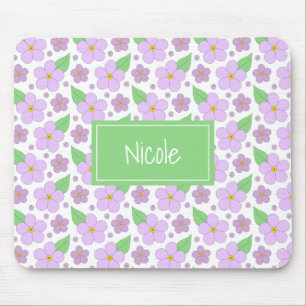 Tapis De Souris Lilac Fleurs Motif Pad Souris