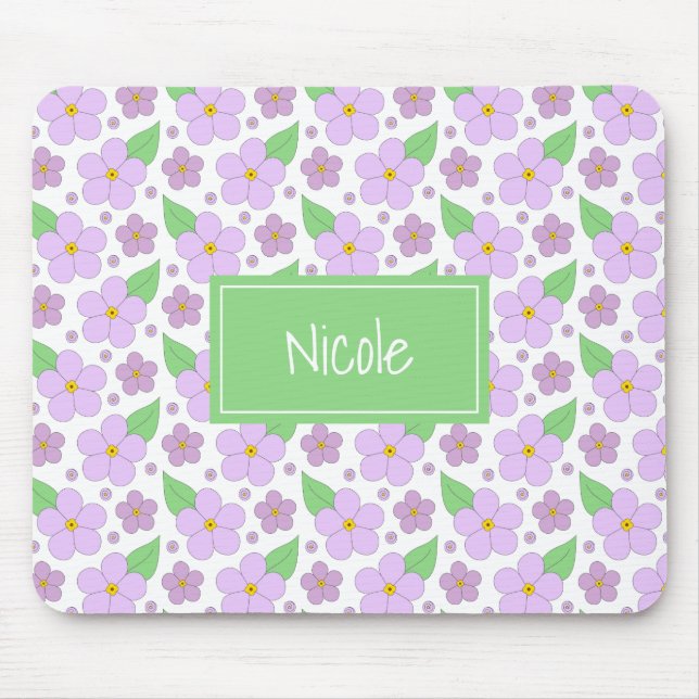 Tapis De Souris Lilac Fleurs Motif Pad Souris (Devant)