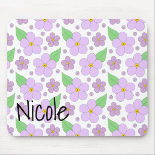 Tapis De Souris Lilac Fleurs Pad Souris