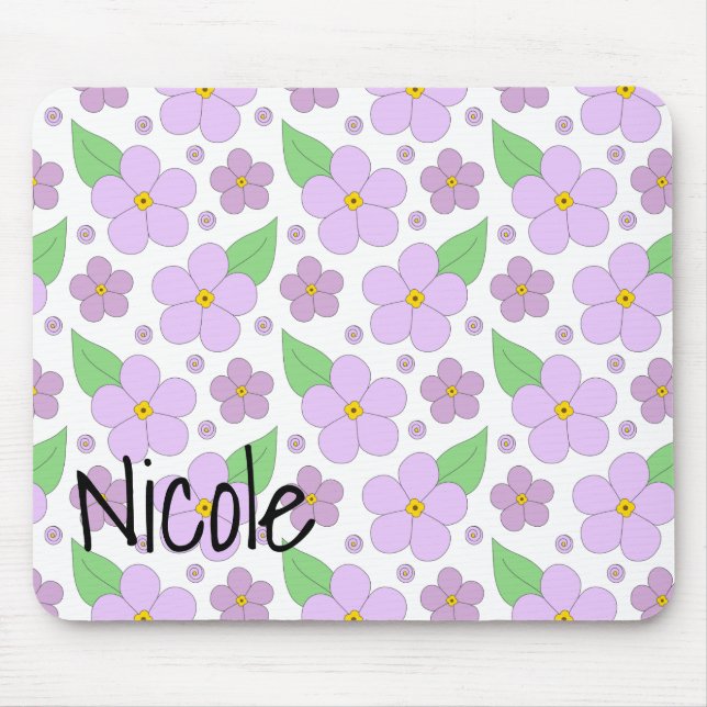 Tapis De Souris Lilac Fleurs Pad Souris (Devant)