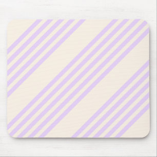 Tapis De Souris Lilac violet et beige cinq bandes motif