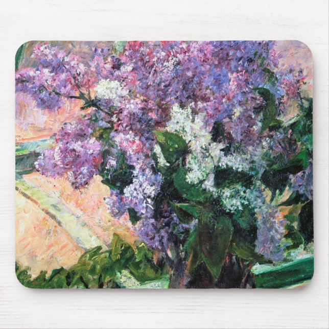 Tapis De Souris Lilacs dans une fenêtre, Mary Cassatt (Devant)