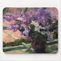 Lilacs dans une fenêtre, Mary Cassatt Mousepad