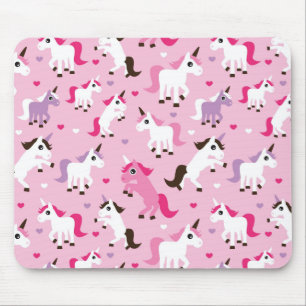 Tapis De Souris l'illustration de licorne badine l'arrière - plan