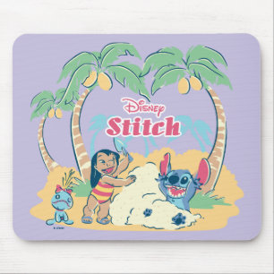 Tapis De Souris Lilo et Stitch  Venez visiter les îles !