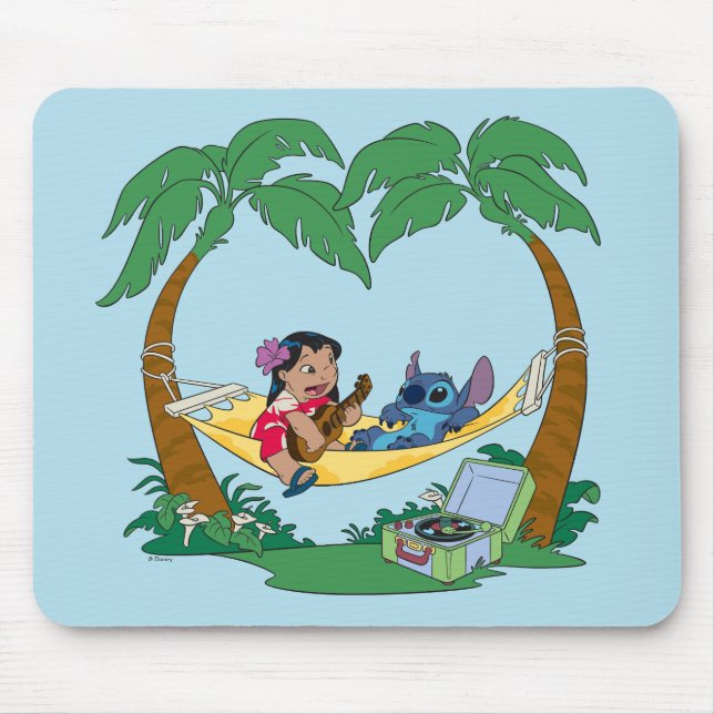 Tapis De Souris Lilo & Stitch Hammock (Devant)