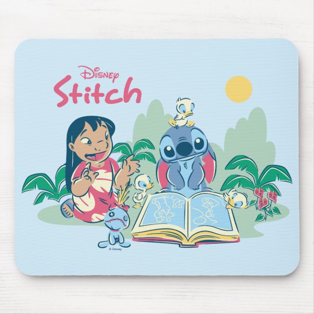 Tapis De Souris Lilo & Stitch | Lire le vilain canard (Devant)