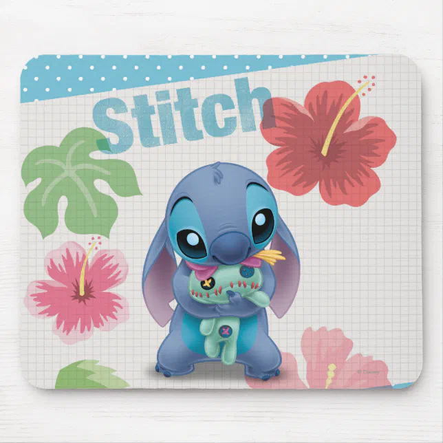Tapis De Souris Lilo & Stitch, Stitch avec poupée moche
