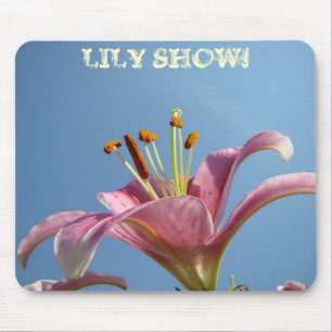 TAPIS DE SOURIS LILY SHOW ! Fleurs de lys calla ro