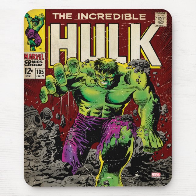 Tapis De Souris L'incroyable bande dessinée Hulk #105 (Devant)