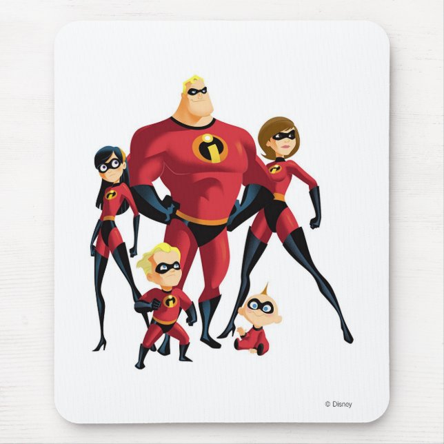 Tapis De Souris L'incroyable Disney Familial (Devant)
