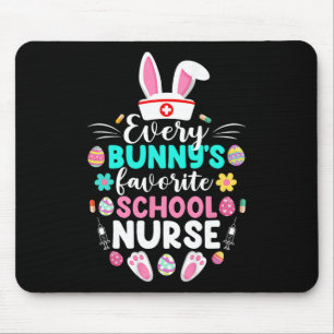 Tapis De Souris L'infirmière de l'école préférée de chaque lapin D