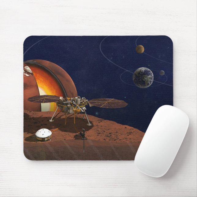 Tapis De Souris L'interprétation de l'artiste de la Lander de visi (Avec souris)
