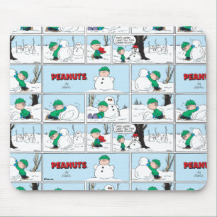 Tapis De Souris Linus Construit Un Snowman