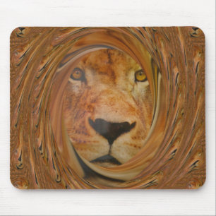 Tapis De Souris Lion Abstrait Safari Art