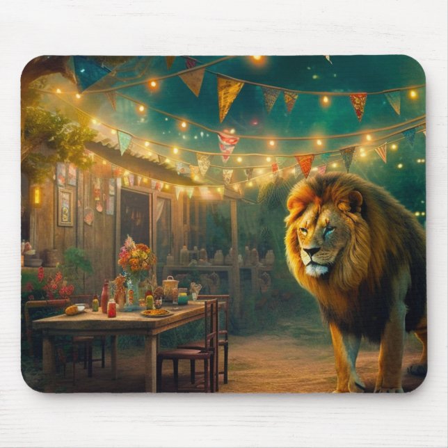 Tapis De Souris Lion AI (Devant)