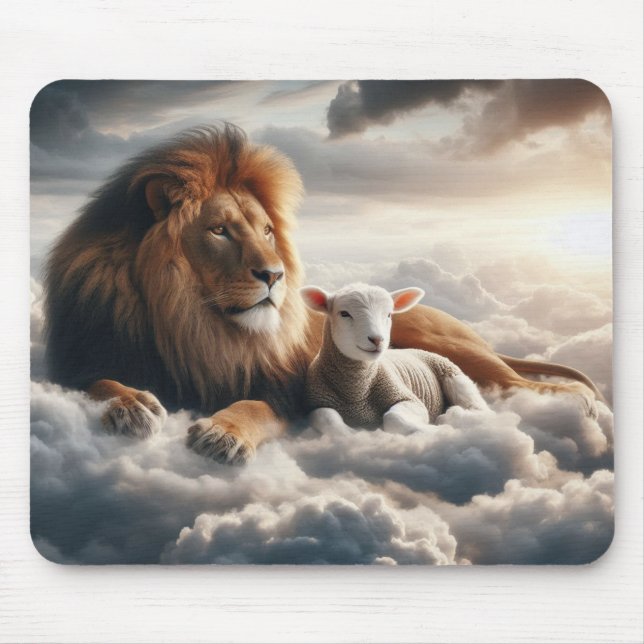Tapis De Souris Lion and Lamb (Devant)