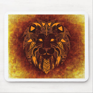 Tapis De Souris Lion animal sauvage abstrait