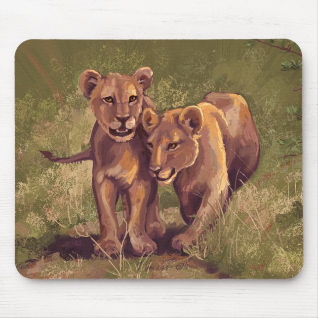 Tapis De Souris Lion Cubs (Devant)