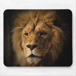 Tapis De Souris lion dans le mousepad d'obscurité