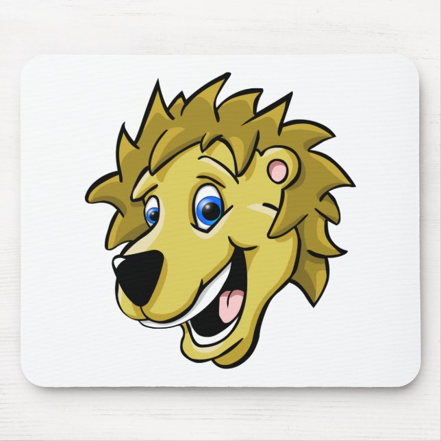 Tapis De Souris Lion de bande dessinée (Devant)