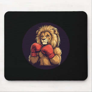 Tapis De Souris Lion Fort Avec Costume Mitts En Boxe Pour Garçons 
