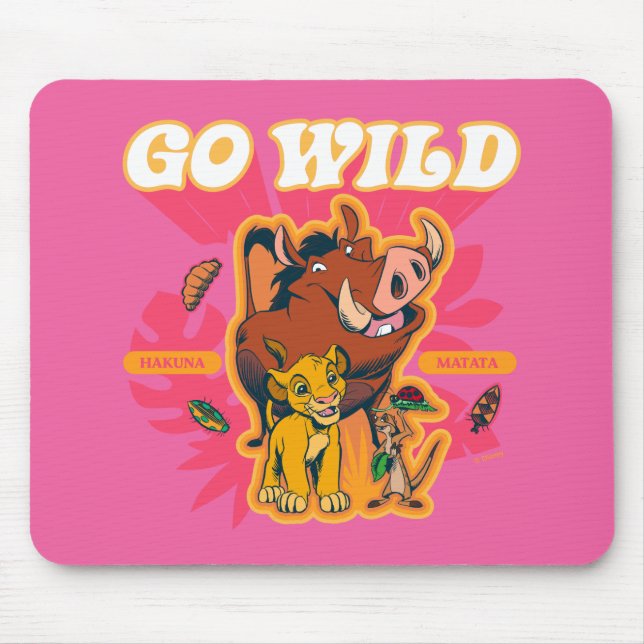 Tapis De Souris Lion King | Hakuna Matata - Go Wild (Devant)
