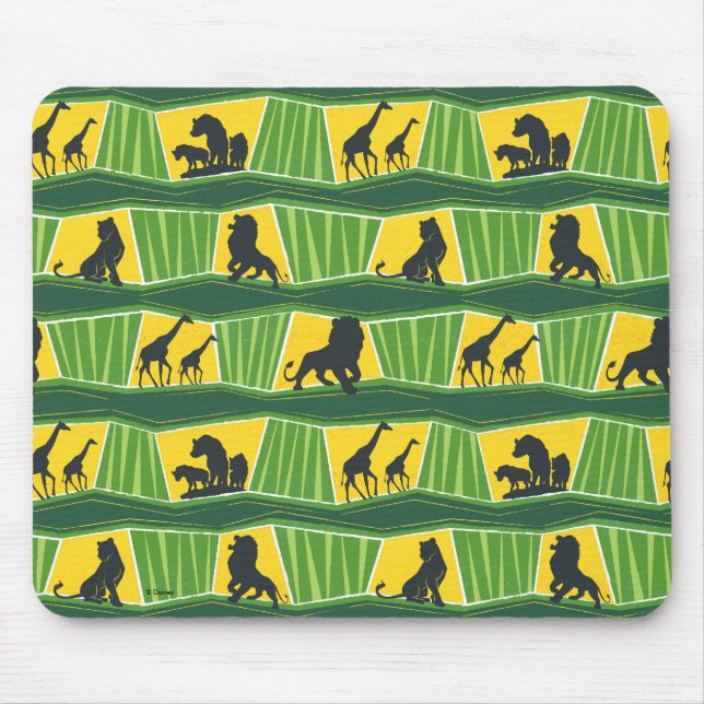 Tapis De Souris Lion King | Motif animal vert et or (Devant)